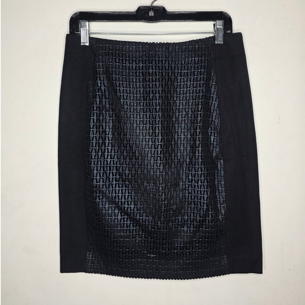 NWT Banana Republic x Roland Moret black pencil skirt front panel details - 12